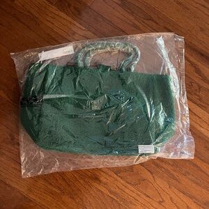 Stoney Clover Lane Green Sherpa Tote Bag